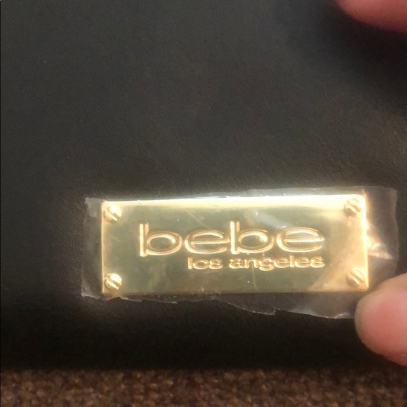 Brand new gold studded black Bebe wallet - Picture 2 of 7